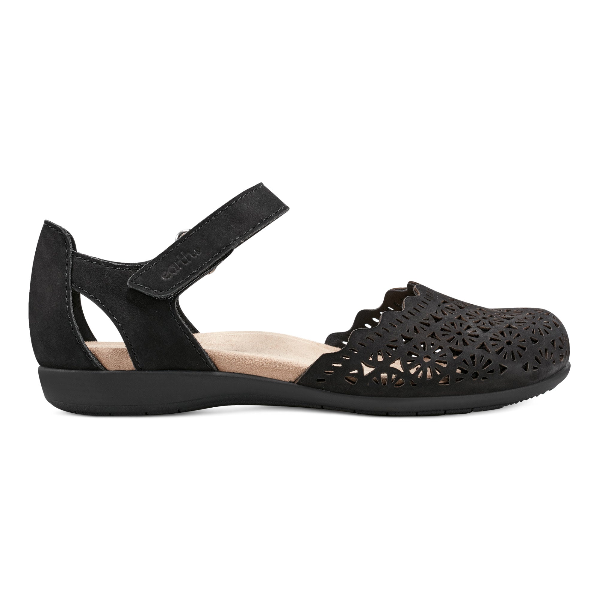 EARTH BRONNIE BLACK/LTNH NUBUCK GR